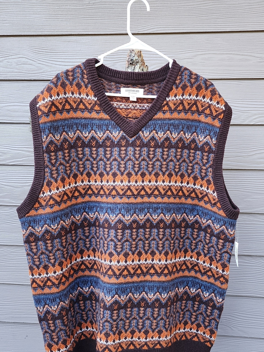 Goodthreads 100% Lambswool V-Neck Sweater Vest